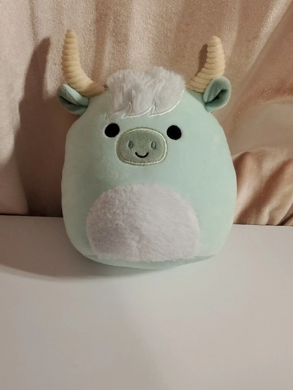 Squishmallows Pastel Trio Plush Set - Pink Narwhal, Mint Yak, Light Blue Bunny